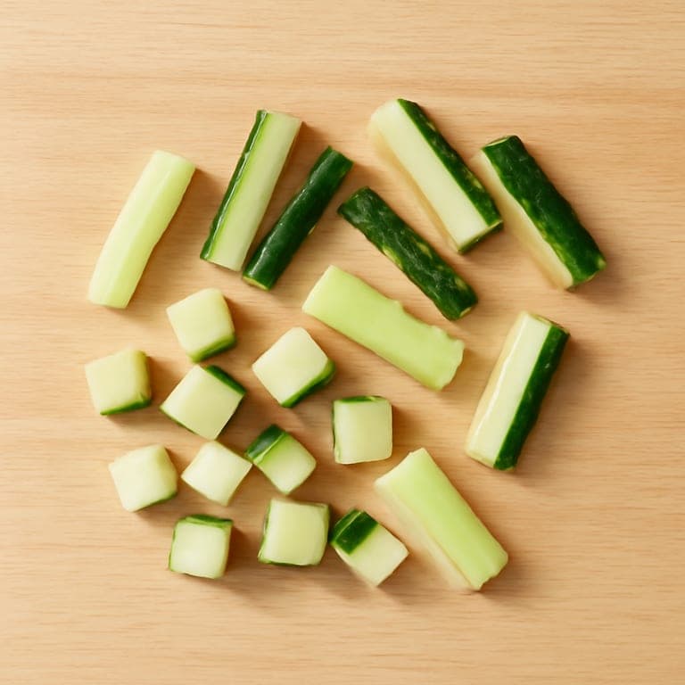 BLW cucumber - cucumber pieces for 9 month old