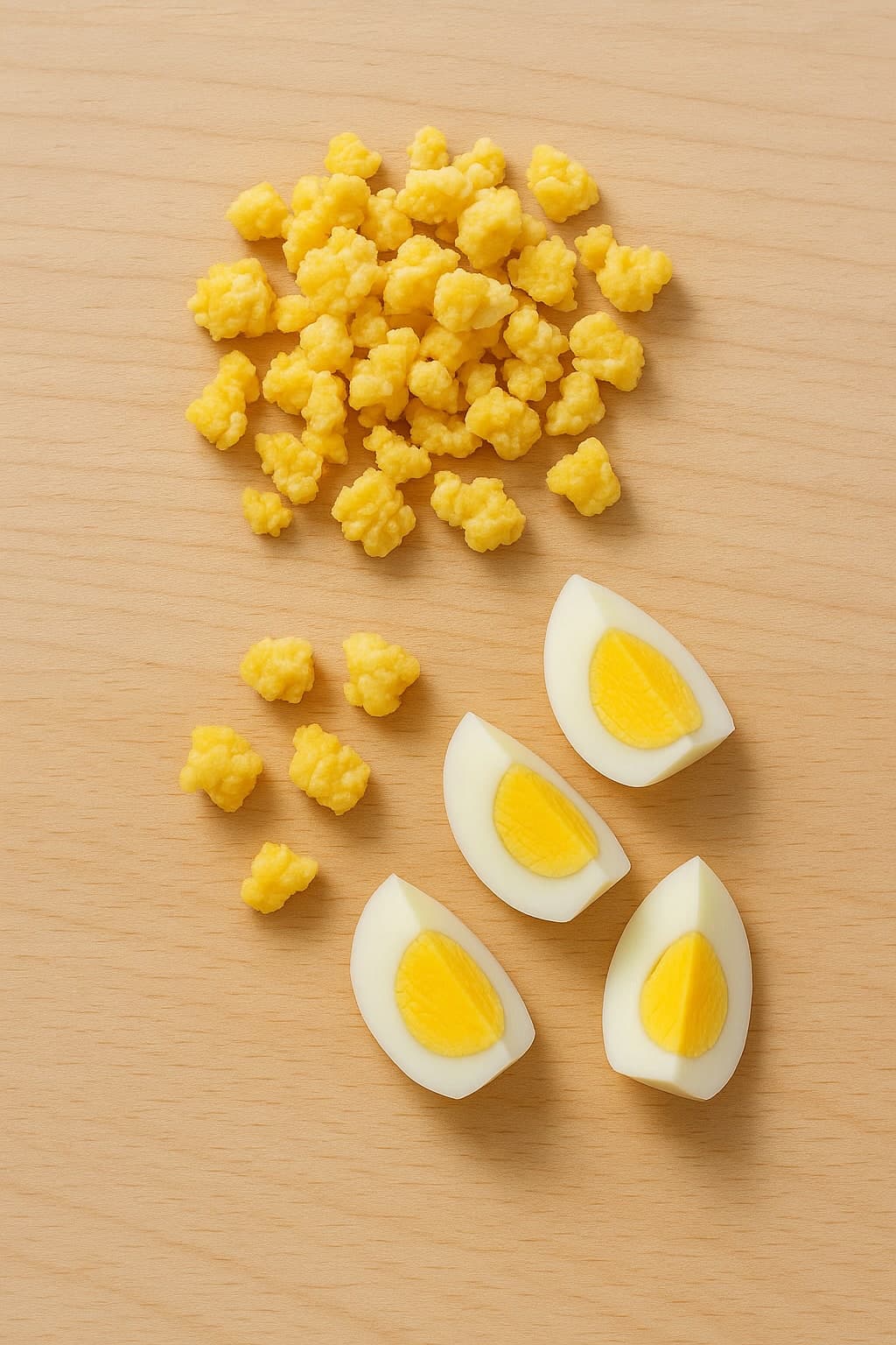 BLW eggs - egg pieces for 9 month old