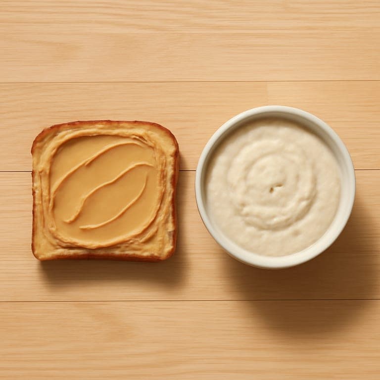 BLW safe nut butter serving for 12 month old baby