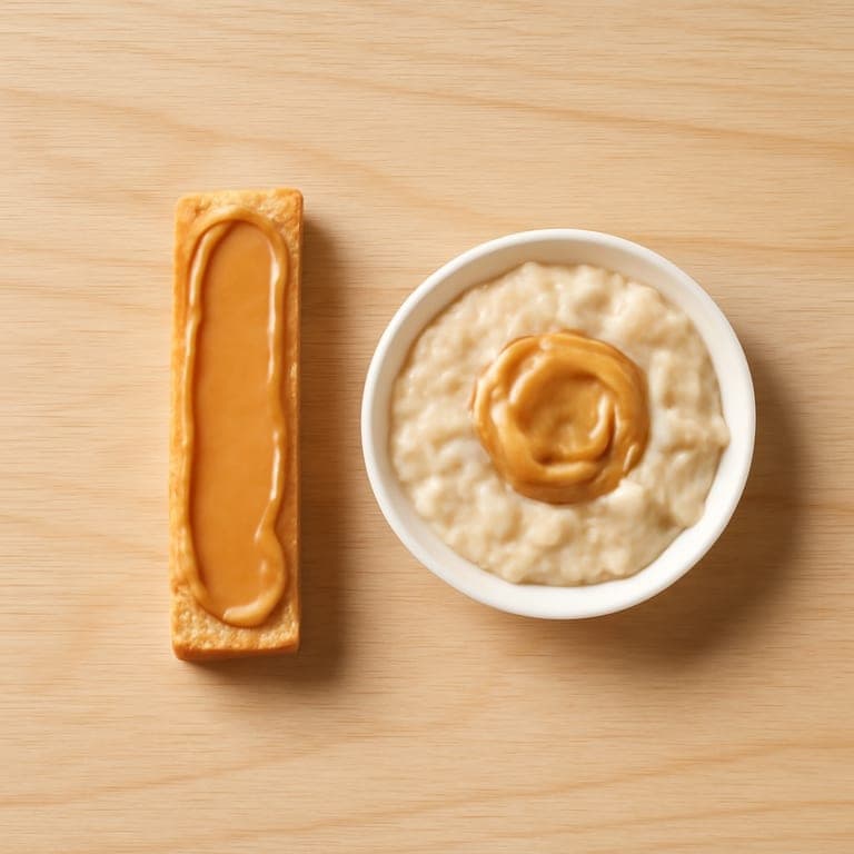 Baby-led weaning safe nut butter serving for 6 month old