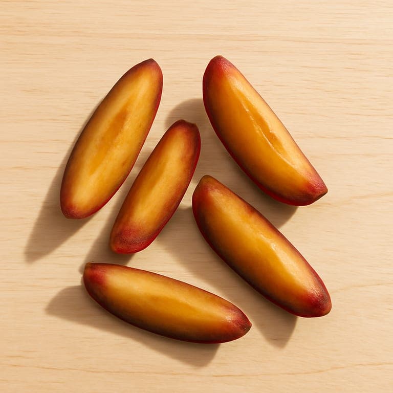 Baby-led weaning plum wedges for 6 month old