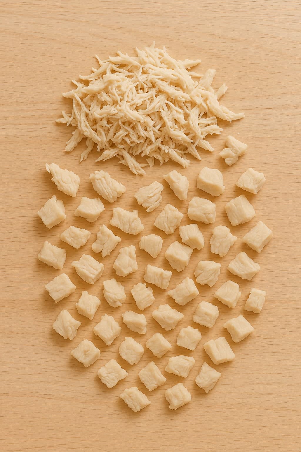 Baby-led weaning shredded and small pork pieces for 9 month old