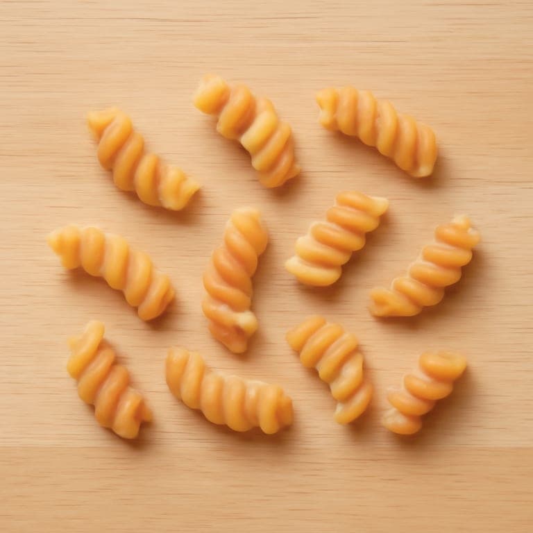 BLW rotini pasta cut for 6 month old baby