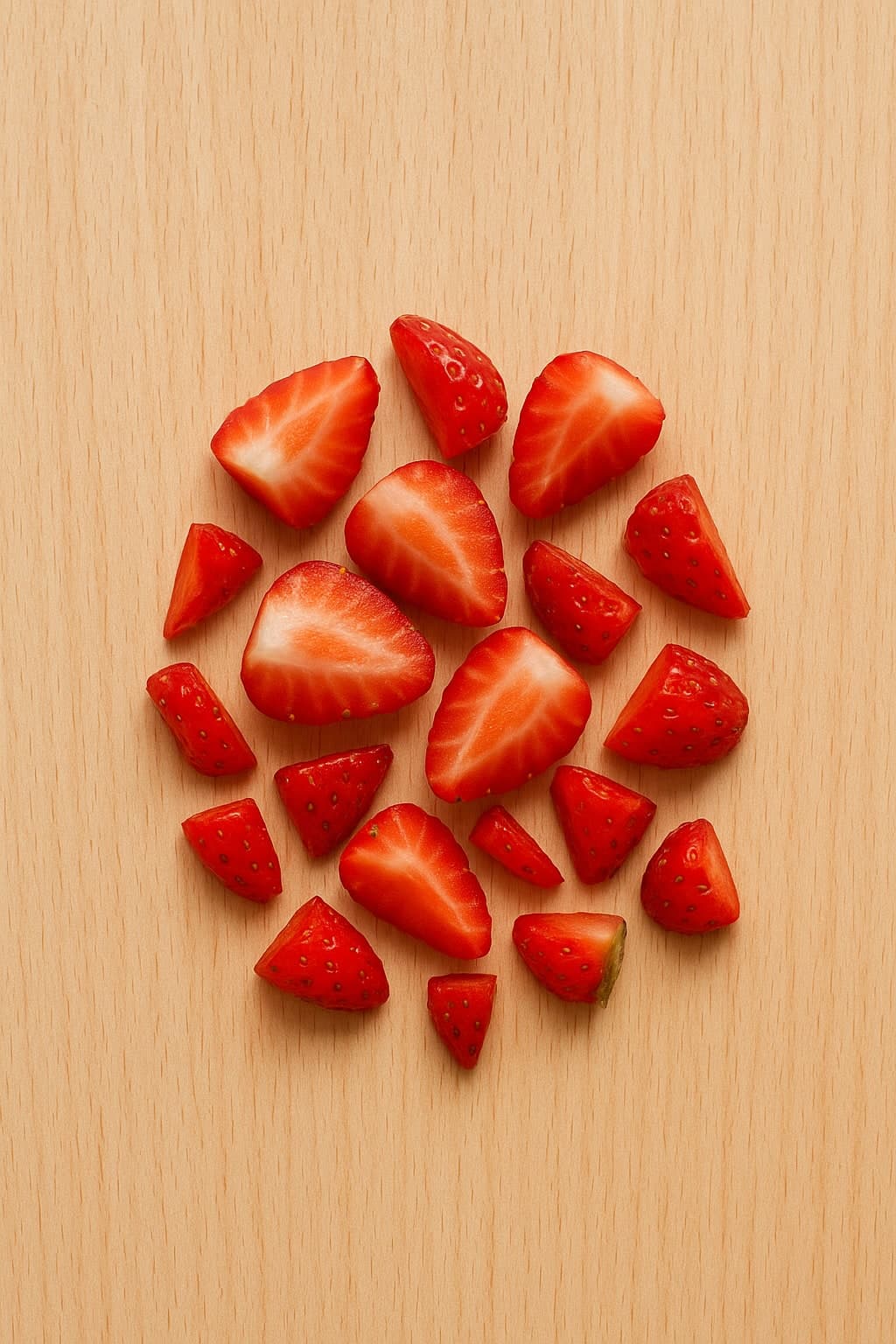 BLW strawberries - strawberry pieces for 9 month old