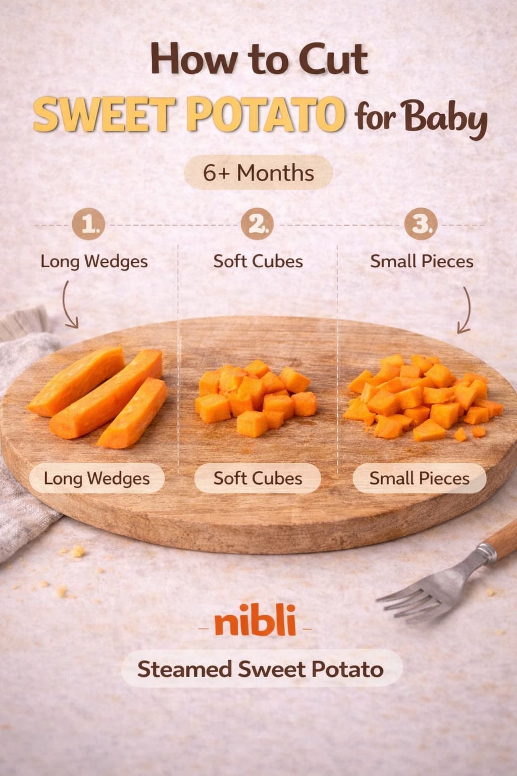 how to cut sweet potato for baby led weaning