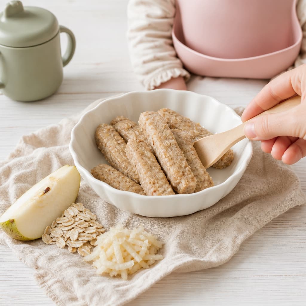 Baked Pear Oat Fingers