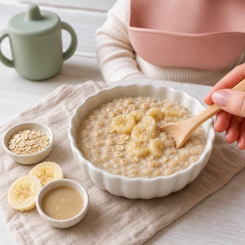 Banana Tahini Oat Bowl