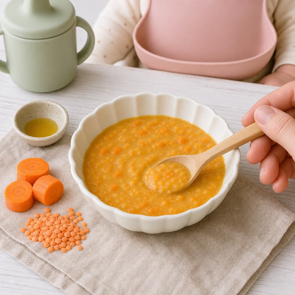 Carrot Lentil Cream Soup