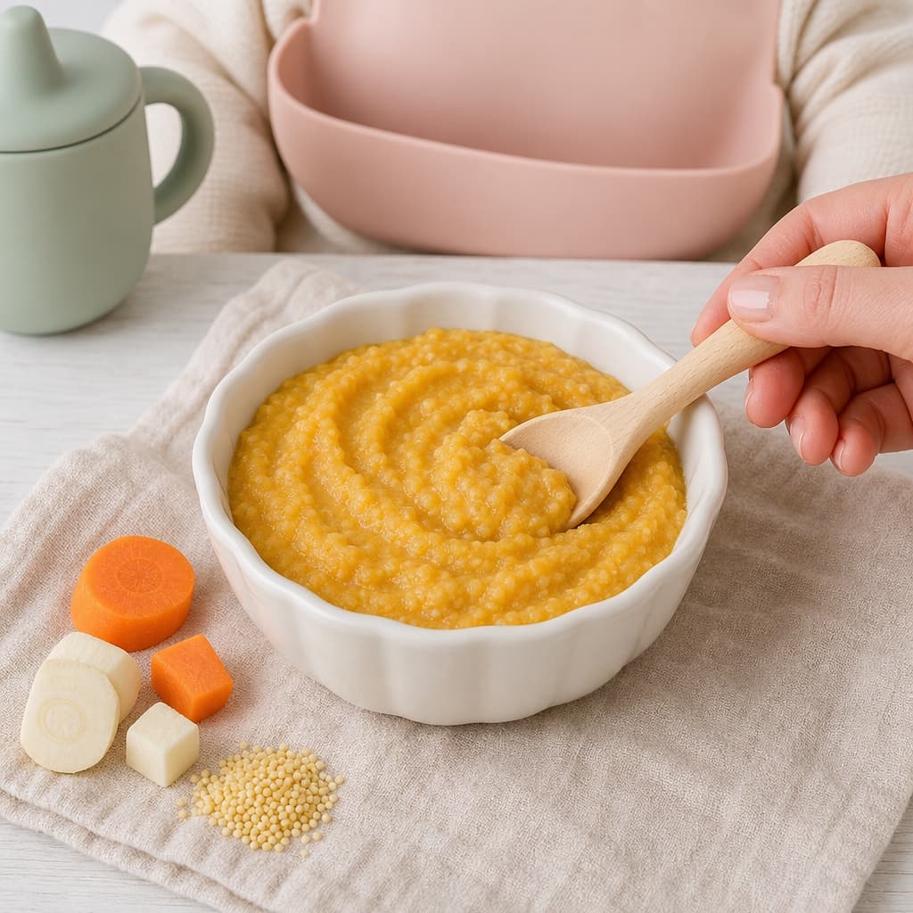 Carrot Parsnip Millet Mash