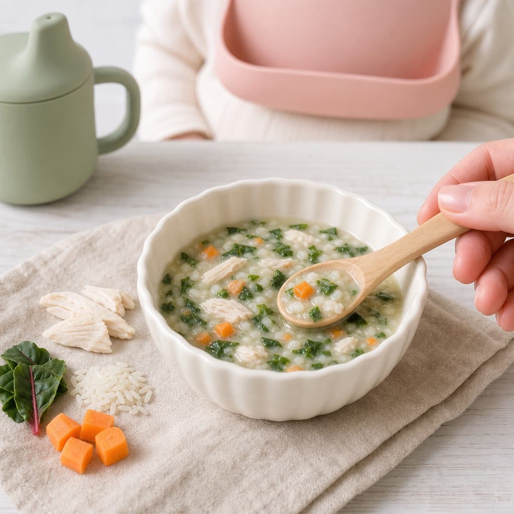 Chicken Chard Rice Soup