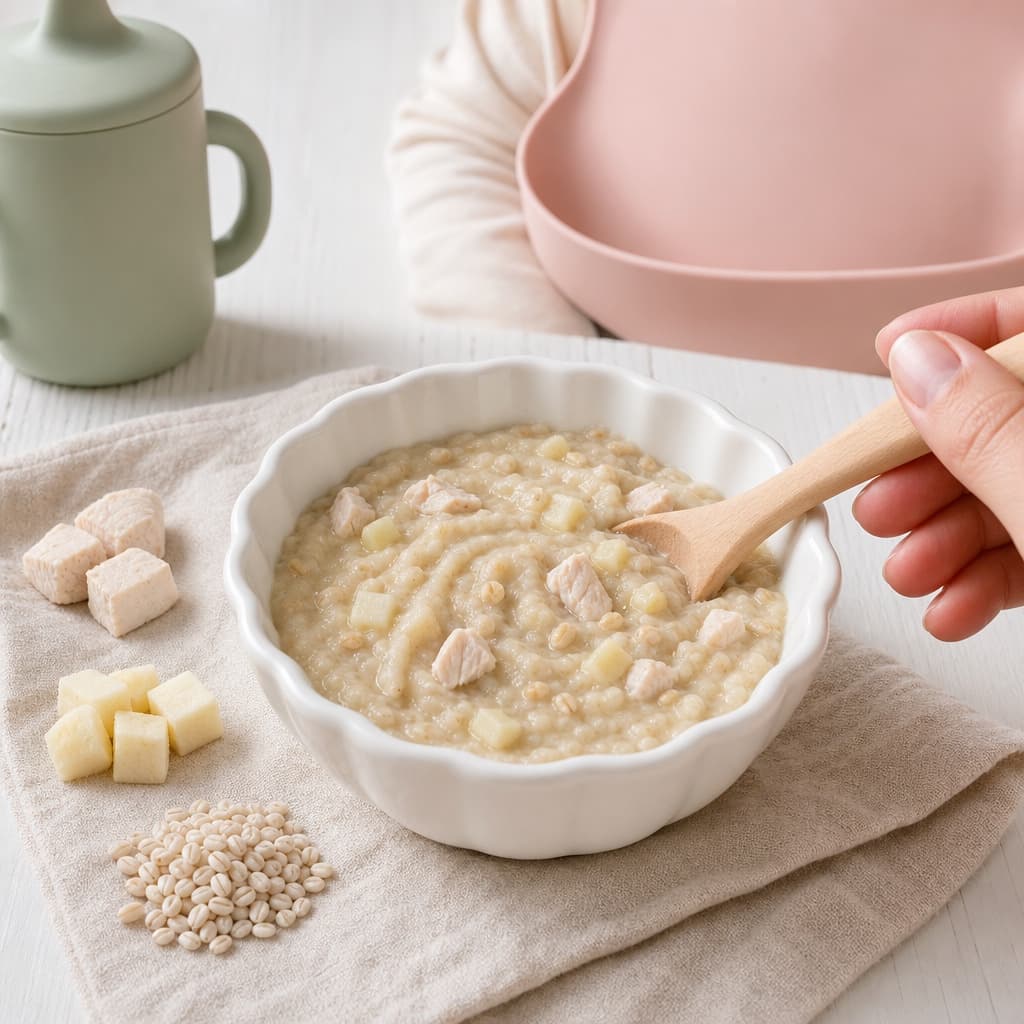 Chicken Parsnip Barley Bowl