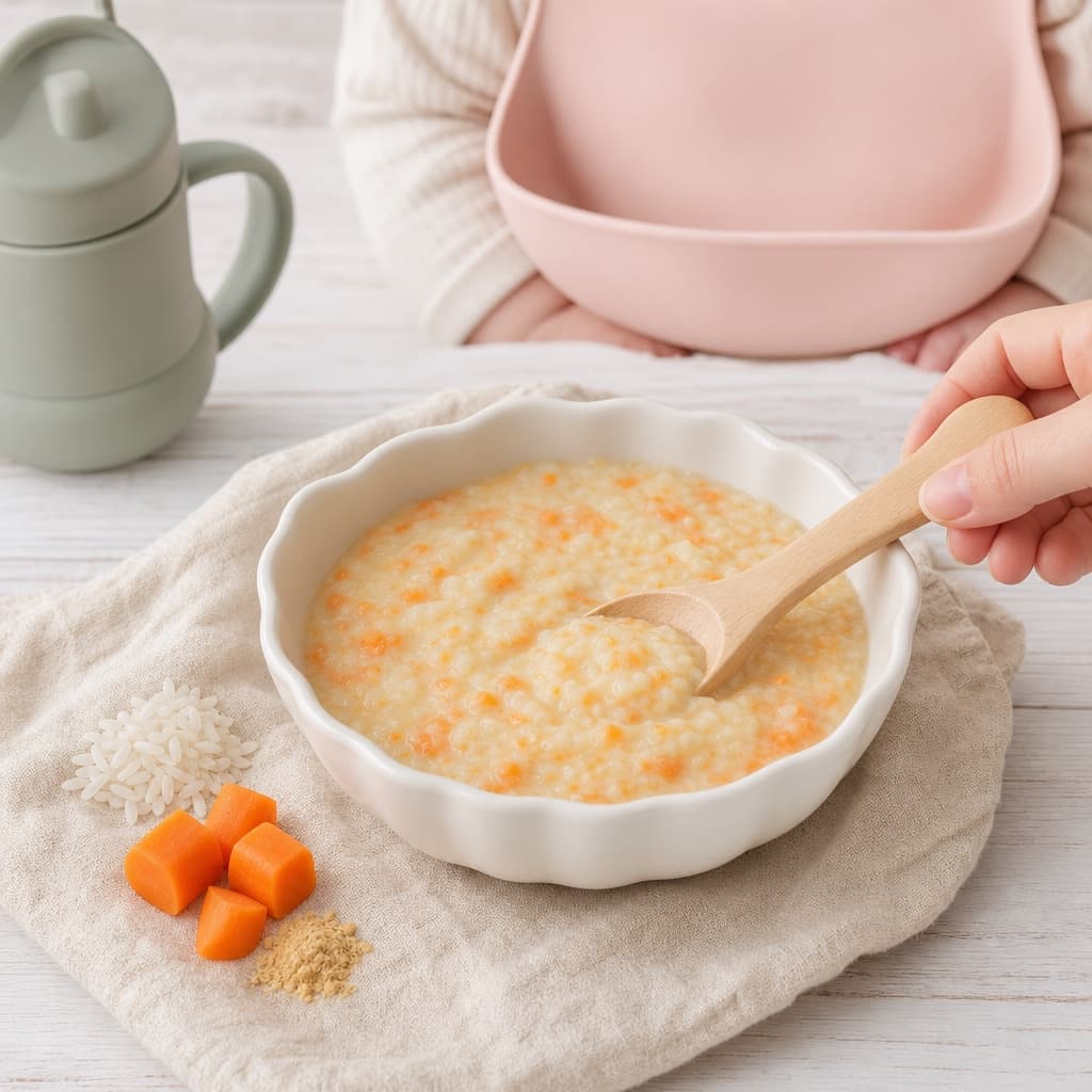 Coconut Carrot Rice Soup
