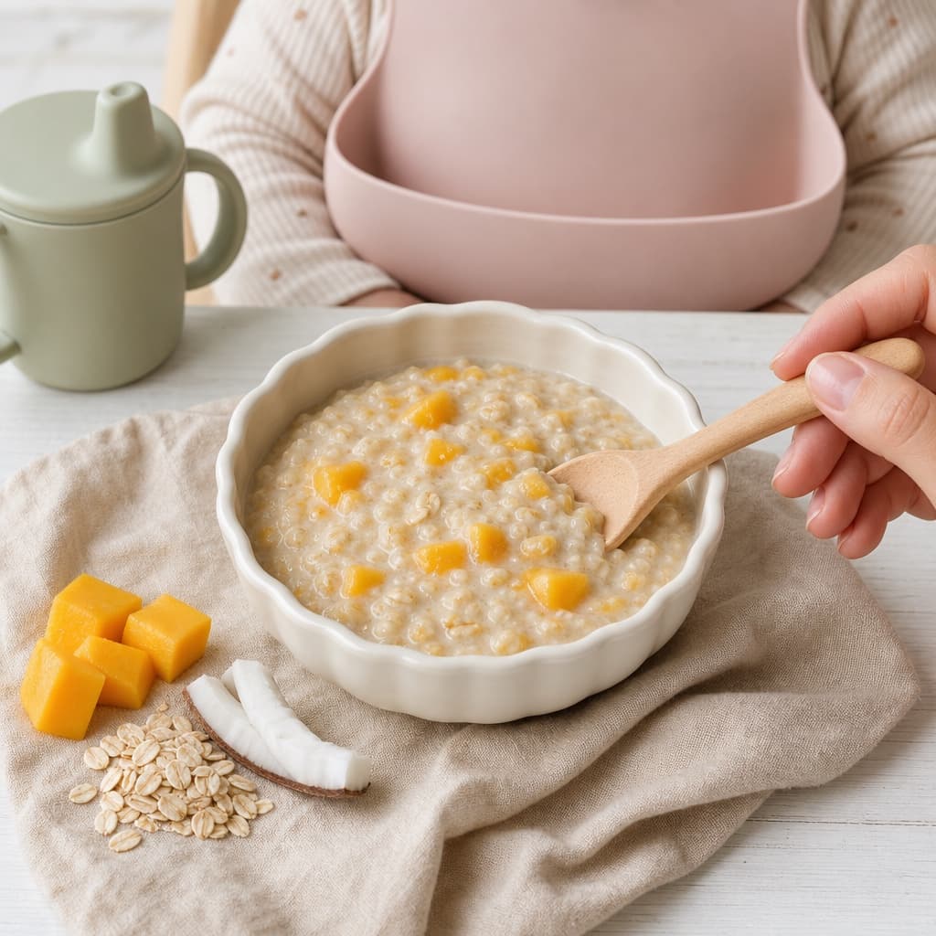 Mango Coconut Oatmeal