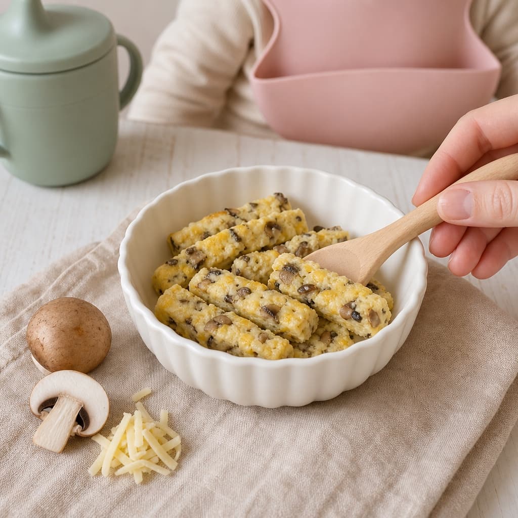Mini Mushroom Egg Bites