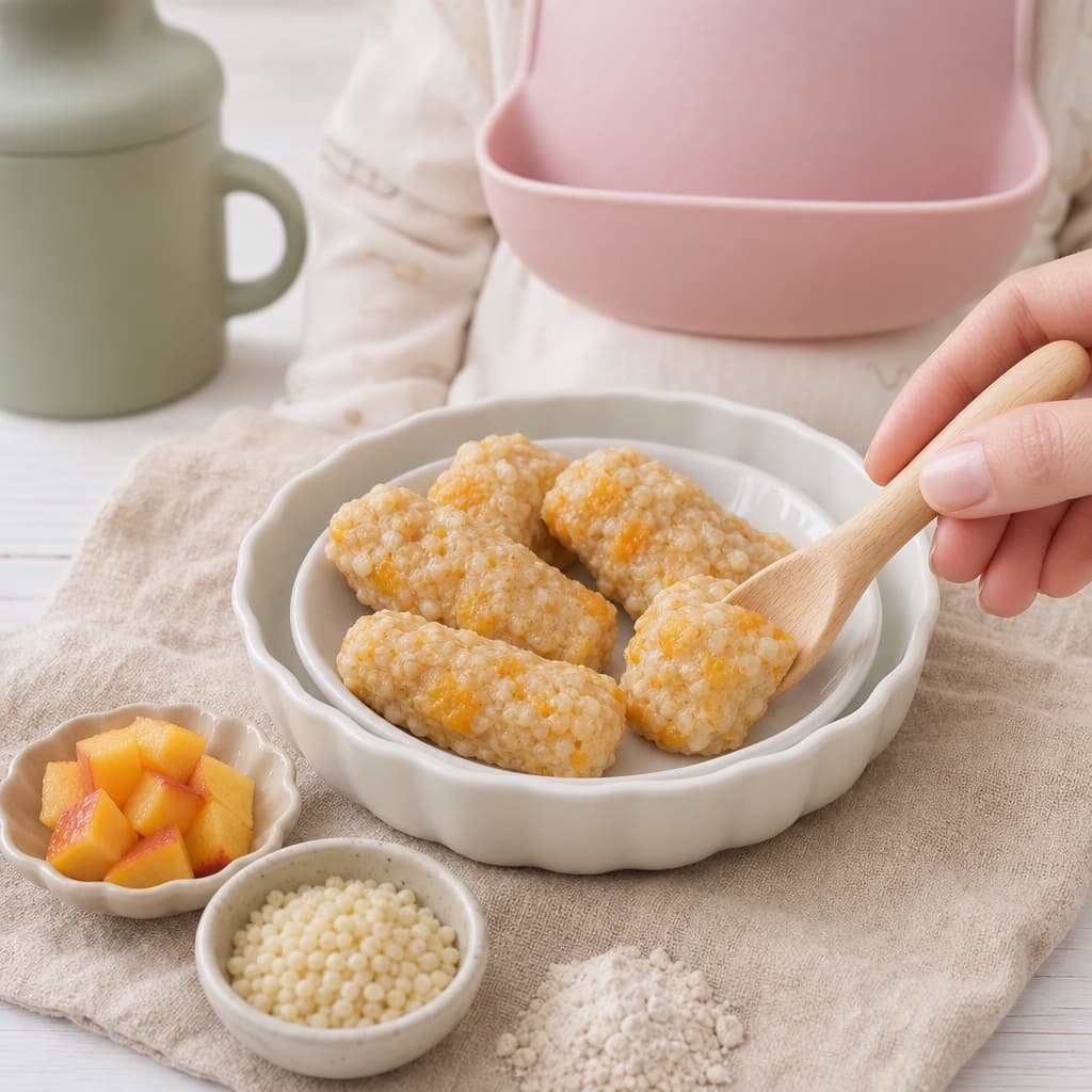 Peach Millet Snack Balls