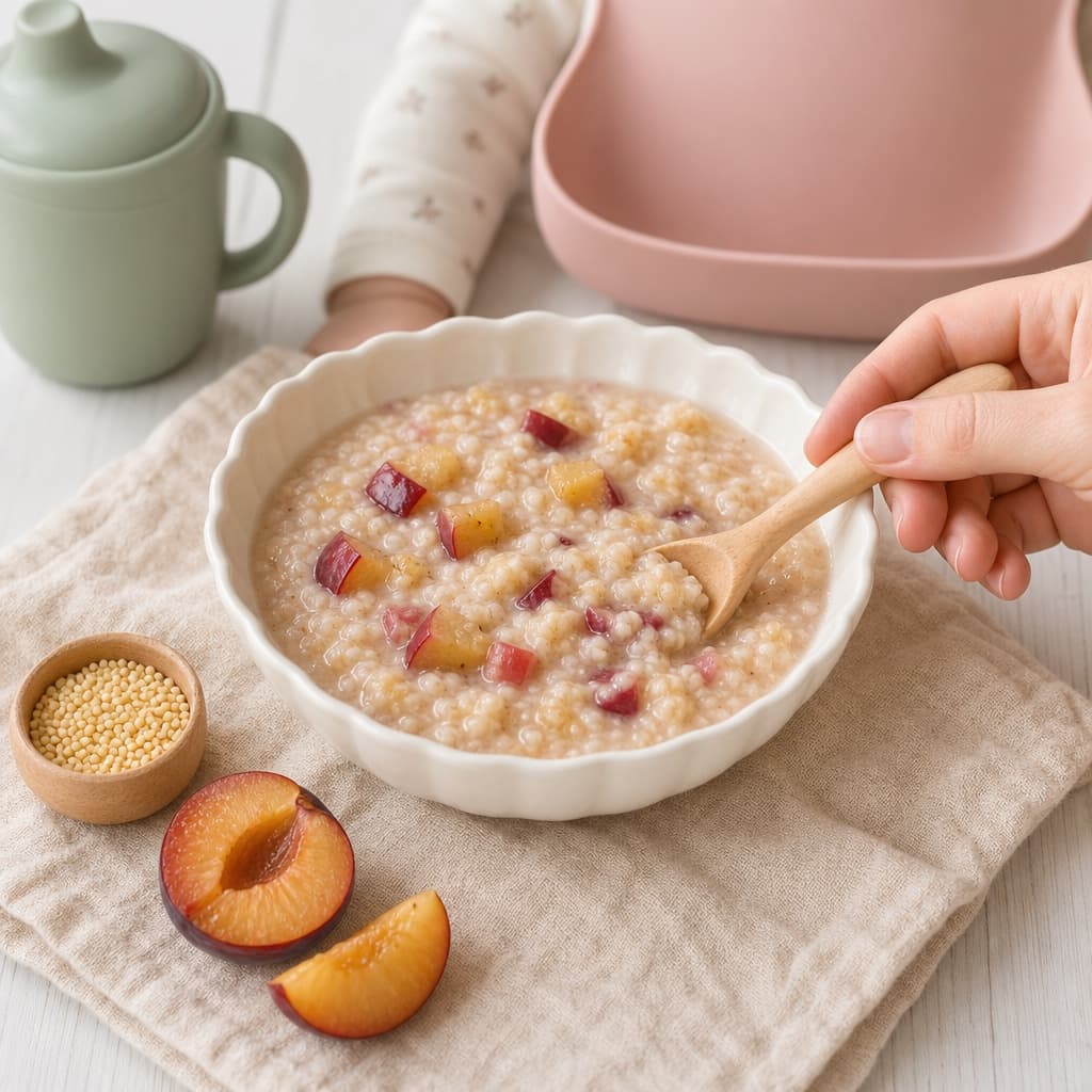Plum Millet Breakfast Bowl