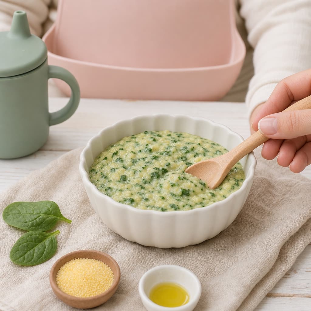 Spinach Polenta Bowl