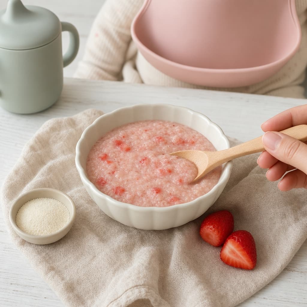 Strawberry Semolina Bowl