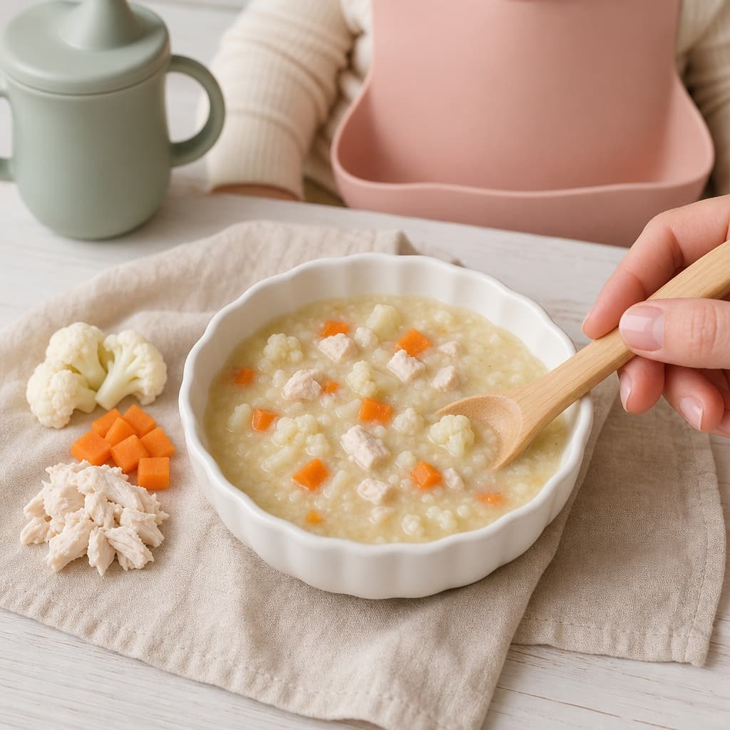 Turkey Cauliflower Rice Soup